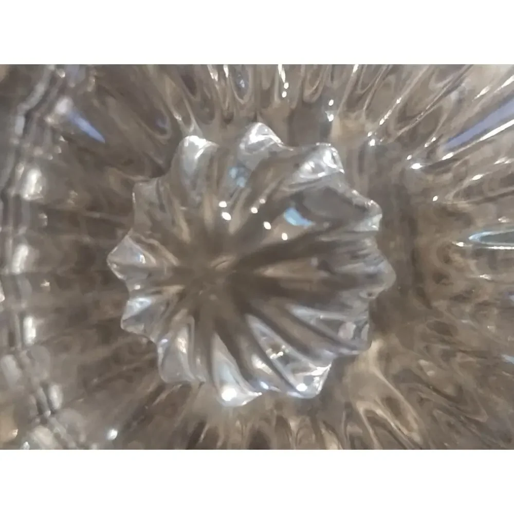 Crystal Biscuit Jar, Covered Candy Dish, Elegant Cut Design, Pretty Home Gift